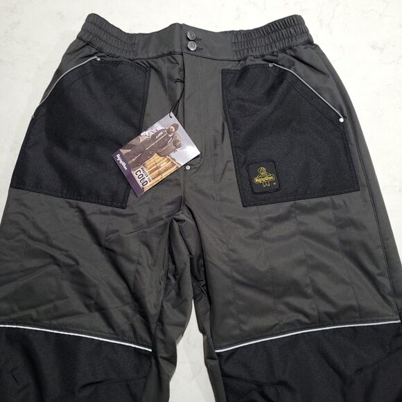 NWT Refrigiwear 7750R Gray/Black Large ChillShield Snow Pants Polar Winter - Picture 1 of 16
